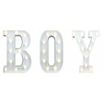 LED Letter Lights - BOY