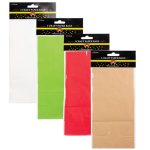 Bulk Pack x 8 Kraft Paper Gift Bag Pack Medium 13x24cm 3pcs Per Pack