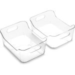 Plastic Storage Containers 2 Pack - 34 cm
