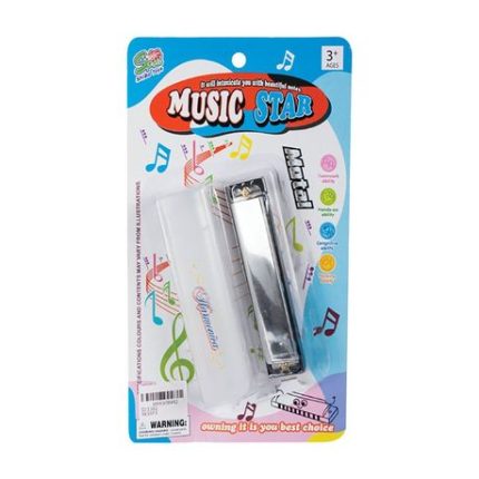 Bulk Pack x 2 Musical Harmonica With Case 12.7cm