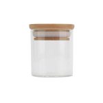 Glass Storage Jar With Bamboo Lid 500ml (Set of 3)