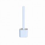Toilet Brush With Toilet Brush Holder Silicone - Green