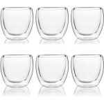Double Wall Glass Transparent Set of 6Picess-350ml