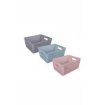 3 Assorted Colored Stackable Boxes (5.8L)