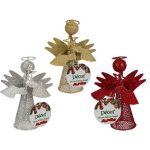 Christmas Table Decor glitter angel 16cm- 3pack