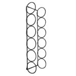 Wine Rack 6 Bottle Ring Holder Slimline - Matte Black