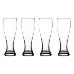 Premium 430ml Leonardo Borosilicate Beer Glasses - 4 Pack