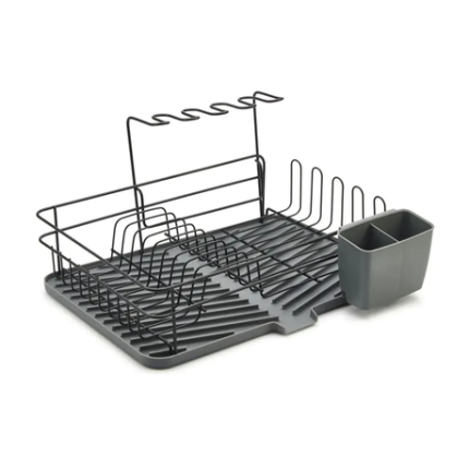 Kitchen Dish & Utensil Rack With Drip Tray