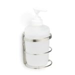 Dispenser Holder Wall Mount Stainless Steel Including Bottle