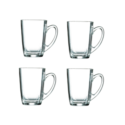 Tempered Clear New Morning Espresso Coffee Mug - Set Of 4 - 0.09 L