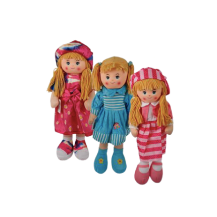 Assorted Rag Dolls Pack Of 3