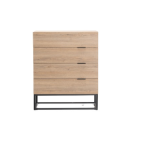 Amberly Oak Chest of Drawers - 4 Drawers