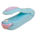 Portable Mini Household Food Saver Packing Plastic Bags Sealers - Blue and Purple