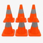 Passion Foldable 700mm Traffic Cones 6-packs