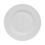 6 Pieces 10.5 Inch White Porcelain Round Dinner Plate