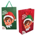 Elf Christmas Gift Bag - Pack of 4