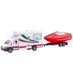 Die Cast Motorhome With Trailer