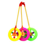 Pull and Push Wheel Toy For Kids - Set of 3