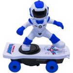 Blue Skating Robot