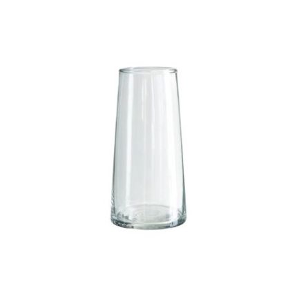 Set of 2 Tapered Glass Flower Vase for Centerpieces - 25cmH x 9cmD