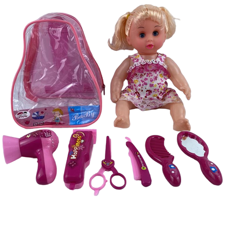 s-pdpxl Baby Doll Set in a Backpack Bag with Accessories - Image 1