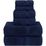 Premium Midnight Cotton Modern Bath Towel Set
