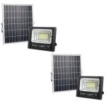 60W LED Solar Flood Light - Pack of 2