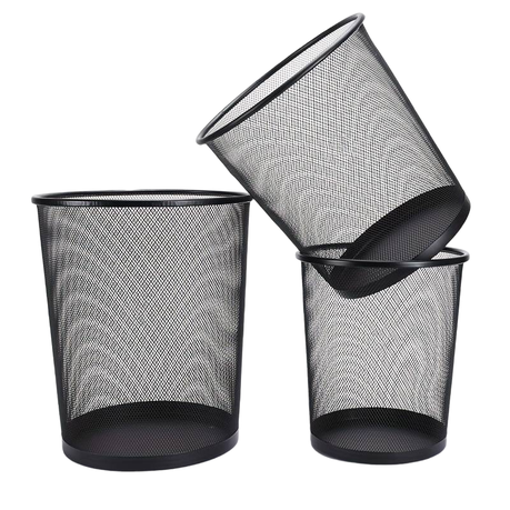 s-pdpxl Iron Wire Mesh Coverless Wastebasket- SD - Image 1