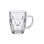 Traditional Glass Beer Mug- 2 Pack