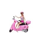 Lovely Steering Scooter Toy with Travel Doll