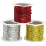 Metallic Craft Thread Cord For Jewelry Making Gift- Set Of 12