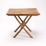 90Cm Square Teak Table Slat Legs - Image 2