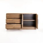Arctic 3 Drawer 2 Door Sideboard - Image 3