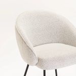Aria Fabric Dining Chair - Cream - Image 5