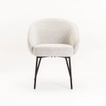Aria Fabric Dining Chair - Cream - Image 2