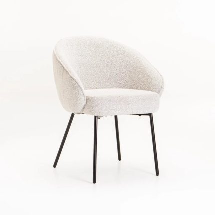 Aria Fabric Dining Chair - Cream