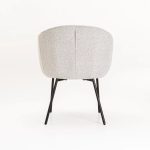 Aria Fabric Dining Chair - Cream - Image 4
