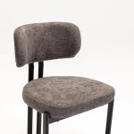 Ark Fabric Dining Chair-Black Leg - Image 5