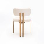 Ark Fabric Dining Chair-Natural Leg - Image 4