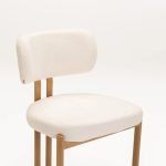 Ark Fabric Dining Chair-Natural Leg - Image 5