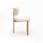 Ark Fabric Dining Chair-Natural Leg - Image 3