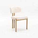 Ark Fabric Dining Chair-Natural Leg