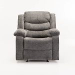 Baz Fabric Armchair Recliner - Grey - Image 3