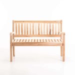 Beaufort Teak 2 Seater Bench - Image 2