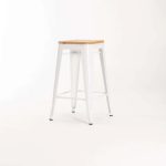 Bronx Kitchen Stool With Wood