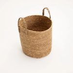 Cattail Leaf Basket Planter K463 - Image 10