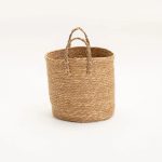 Cattail Leaf Basket Planter K463 - Image 9