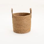 Cattail Leaf Basket Planter K463 - Image 8