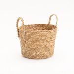 Cattail Leaf Basket Planter K463