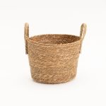 Cattail Leaf Basket Planter K463 - Image 2